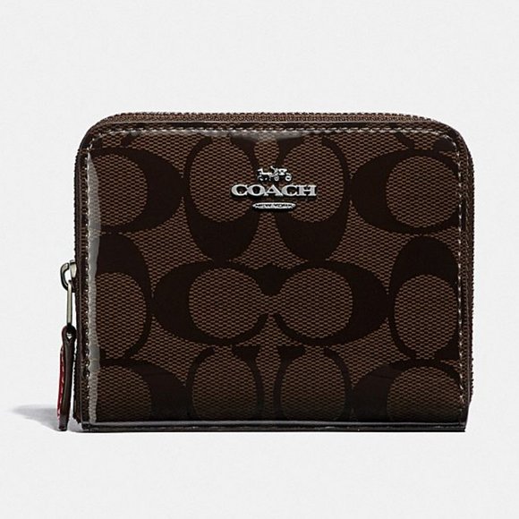 Coach Handbags - Coach Signature Zip Around Wallet